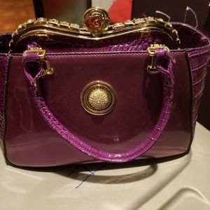 Purple handbag